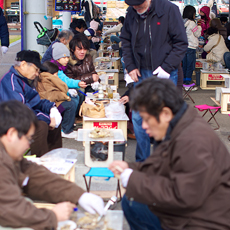 「豊前海一粒かき」のかき焼き祭り