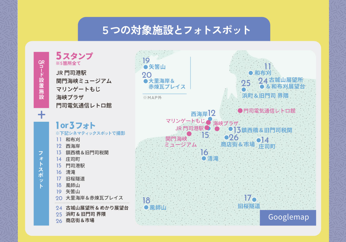 関門・門司港スマホでスタンプラリーキャンペーン｜関門シネマティックシティ × みなとオアシス門司港